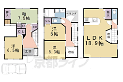 京都市北区紫野北舟岡町の一戸建て