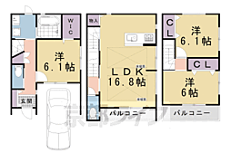 京都市北区紫野下築山町の一戸建て
