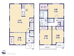 柏市つくしが丘2丁目　新築一戸建て　全2棟 2号棟