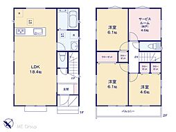 船橋市八木が谷1丁目　新築一戸建て　全2棟 2号棟