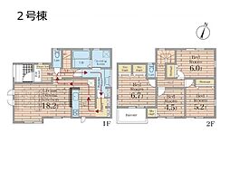 千葉市中央区蘇我3丁目　新築一戸建て　全3棟 2号棟