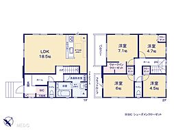 船橋市三山6丁目　新築一戸建て　10期　全6棟 4号棟