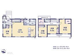 佐倉市稲荷台4丁目　新築一戸建て　2期　全1棟 1号棟