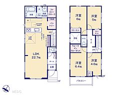 千葉市若葉区小倉台1丁目　新築一戸建て　8期　全2棟 2号棟