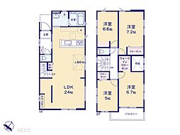 船橋市習志野台6丁目　新築一戸建て　12期　全2棟 2号棟