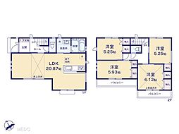 千葉市花見川区朝日ケ丘1丁目　新築一戸建て　全1棟 1号棟