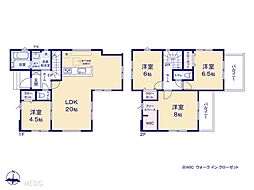 習志野市袖ケ浦5丁目　7期　新築一戸建て　全2棟 1号棟