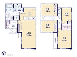 鎌ケ谷市東鎌ケ谷2丁目　新築一戸建て　8期　全1棟 1号棟