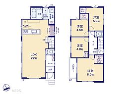 鎌ケ谷市鎌ケ谷1丁目　新築一戸建て　9期　全1棟 1号棟