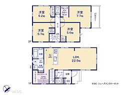 船橋市咲が丘3丁目　新築一戸建て　9期　全3棟 3号棟