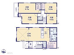 印西市高花6丁目　5期　新築一戸建て　全2棟 2号棟