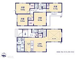 印西市高花6丁目　5期　新築一戸建て　全2棟 1号棟