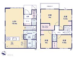 船橋市西習志野3丁目　13期　新築一戸建て　全1棟 1号棟