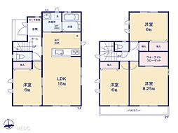 八千代市村上　新築一戸建て　全2棟 1号棟