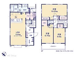 千葉市花見川区柏井4丁目　新築一戸建て　全2棟 1号棟