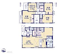 四街道市大日10期　新築一戸建て　全2棟 2号棟