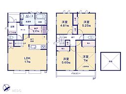 習志野市香澄3丁目2期　新築一戸建て　全2棟 1号棟