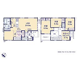 袖ケ浦市福王台4丁目2期　新築一戸建て　全5棟 2号棟