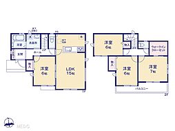 八千代市勝田台北2丁目　新築一戸建て　全1棟 1号棟