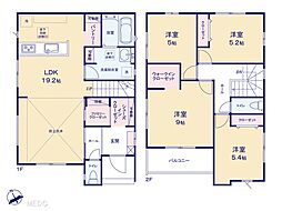 佐倉市江原台1丁目1期　新築一戸建て　全2棟 1号棟