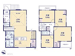 千葉市中央区白旗3丁目　1期　新築一戸建て　全2棟 1号棟