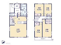 船橋市三咲6丁目　6期　新築一戸建て　全2棟 1号棟