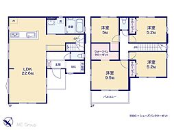 船橋市新高根4丁目9期　新築一戸建て　全1棟 1号棟