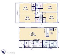 千葉市稲毛区穴川4丁目　新築一戸建て　全2棟 1号棟