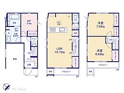 市川市新井3丁目309　新築一戸建て　全1棟 1号棟