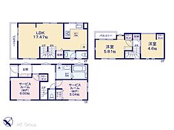 市川市福栄1丁目　新築一戸建て　全6棟 5号棟