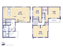 佐倉市上志津原　2期　新築一戸建て　全1棟 1号棟