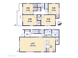 八千代市八千代台東6丁目　第1　新築一戸建て　全1棟 1号棟