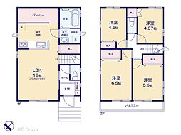 八千代市勝田台6丁目26　新築一戸建て　全2棟 A号棟
