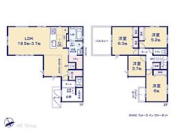 四街道市さちが丘2丁目　4期　新築一戸建て　全1棟 1号棟