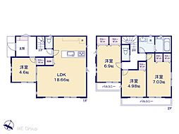 船橋市芝山5丁目　新築一戸建て　全3棟 1号棟
