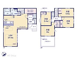 習志野市袖ケ浦6丁目　14期　新築一戸建て　全1棟 1号棟