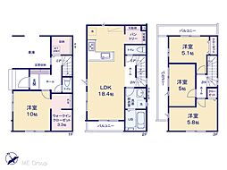 船橋市前原西6丁目　21期　新築一戸建て　全2棟 1号棟