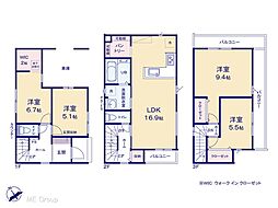 船橋市前原西6丁目　21期　新築一戸建て　全2棟 2号棟