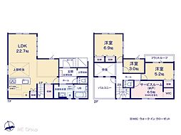 千葉市花見川区作新台2丁目　3期　新築一戸建て　全1棟 1号棟