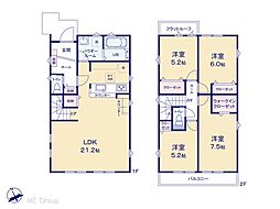 習志野市香澄5丁目　1期　新築一戸建て　全2棟 1号棟