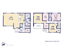 八千代市大和田新田　22期　新築一戸建て　全2棟 1号棟