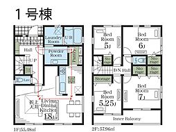 木更津市真舟5丁目　新築一戸建て　全5棟 1号棟