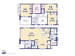木更津市貝渕4丁目　5期　新築一戸建て　全2棟 2号棟