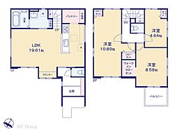 千葉市美浜区真砂5丁目　11期　新築一戸建て　全2棟 1号棟