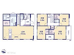 成田市加良部4丁目　2期　新築一戸建て　全2棟 1号棟