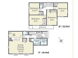 千葉市若葉区若松台2丁目　24−1期　新築一戸建て　全3棟 2号棟
