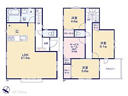 松戸市上矢切　新築一戸建て　全3棟 1号棟