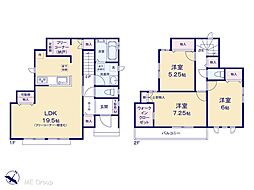 松戸市三矢小台3丁目　新築一戸建て　全3棟 A号棟