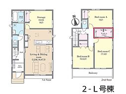 松戸市新松戸6丁目　新築一戸建て　全19棟 2−Ｌ号棟
