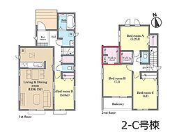 松戸市新松戸6丁目　新築一戸建て　全19棟 2−Ｃ号棟